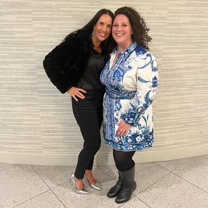 Fashion Nova | Blue & White Belted Mini Dress